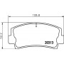 MDB1058 MINTEX Комплект гальмівних колодок дисковий гальм