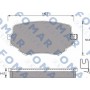 FO 792881 FOMAR Friction Комплект гальмівних колодок дисковий гальм
