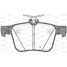 BPA1516.10 OPEN PARTS КомплеК т гальмівних колодок, дискове гальмо