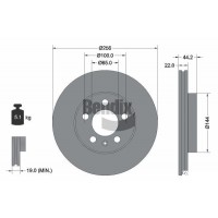 BDS1592 BENDIX Braking Гальмівний диск