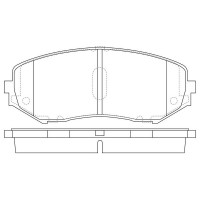 FP1188 FIT Комплект гальмівних колодок дисковий гальм