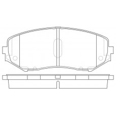 FP1188 FIT Комплект гальмівних колодок дисковий гальм