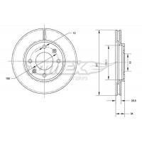 TX 70-64 TOMEX Brakes Гальмівний диск