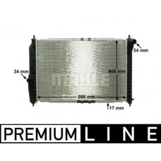 CR 1310 000P MAHLE Радіатор охолодження двигуна
