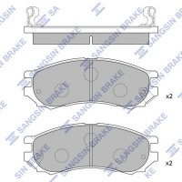 SP1128 Hi-Q Комплект гальмівних колодок дисковий гальм