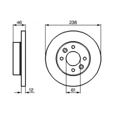 0 986 478 274 BOSCH Гальмівний диск