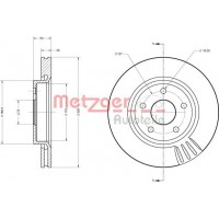6110086 METZGER Гальмівний диск