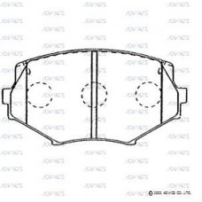 SN285P ADVICS Комплект гальмівних колодок дисковий гальм