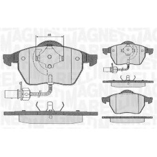 363916060261 MAGNETI MARELLI Комплект гальмівних колодок дисковий гальм