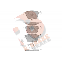 RB1653 R BRAKE Комплект гальмівних колодок дисковий гальм