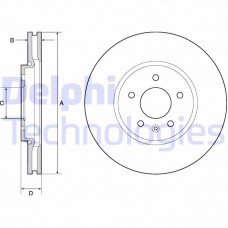 BG4672C DELPHI Гальмівний диск