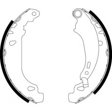 8DB 355 002-261 HELLA PAGID Комплект гальмівних колодок