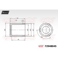 72948045 MAXTECH Поршень корпус скоби гальма