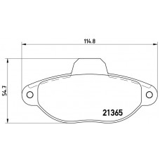 FK20255 KAISHIN Комплект гальмівних колодок дисковий гальм