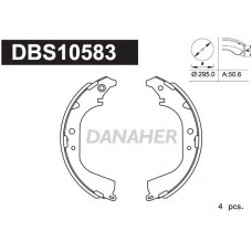 DBS10583 DANAHER Комплект гальмівних колодок