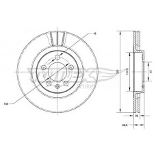 TX 70-09 TOMEX Brakes Гальмівний диск
