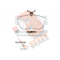 RB1015-700 R BRAKE Комплект гальмівних колодок дисковий гальм