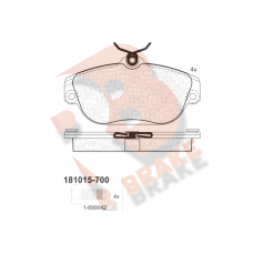 RB1015-700 R BRAKE Комплект гальмівних колодок дисковий гальм