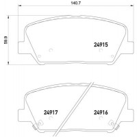 P 30 065X BREMBO Комплект гальмівних колодок дисковий гальм
