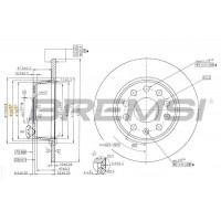 CD7328S BREMSI Гальмівний диск