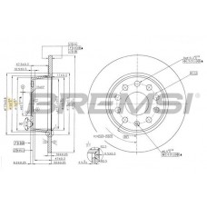 CD7328S BREMSI Гальмівний диск