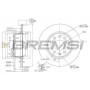 CD7328S BREMSI Гальмівний диск