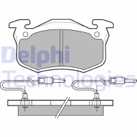 LP491 DELPHI Комплект гальмівних колодок дисковий гальм