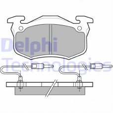 LP491 DELPHI Комплект гальмівних колодок дисковий гальм