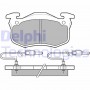 LP491 DELPHI Комплект гальмівних колодок дисковий гальм
