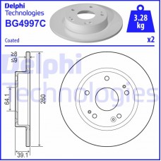 BG4997C DELPHI Гальмівний диск