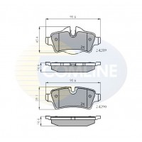 CBP01759 COMLINE КомплеК т гальмівних колодок, дискове гальмо