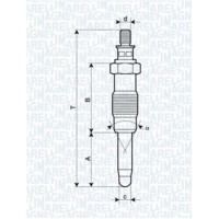 062900010304 MAGNETI MARELLI Свічка розжарювання