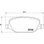 P 23 109 BREMBO Комплект гальмівних колодок дисковий гальм
