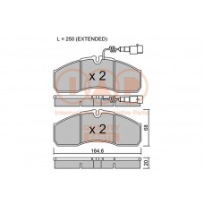704-13172P IAP QUALITY PARTS КомплеК т гальмівних колодок, дискове гальмо