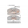 704-13172P IAP QUALITY PARTS КомплеК т гальмівних колодок, дискове гальмо