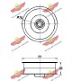 03.81849 AUTOKIT Паразитный / Ведущий ролик, Зубчастий ремінь