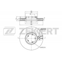 BS-6340 ZEKKERT Гальмівний диск