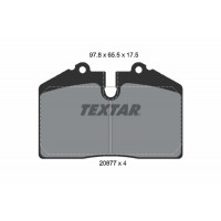 2087709 TEXTAR Комплект гальмівних колодок дисковий гальм