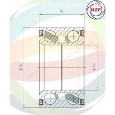 70-060025 MULTIPARTS Комплект підшипника ступиці колеса