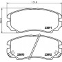 8DB 355 016-101 HELLA Комплект гальмівних колодок, дискове гальмо