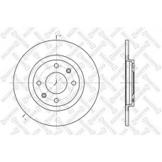 6020-9914-SX STELLOX Гальмівний диск