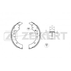 BK-4356 ZEKKERT Комплект гальмівних колодок