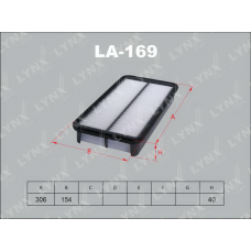 LA-169 LYNXauto Повітряний фільтр