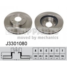 J3301080 NIPPARTS Гальмівний диск