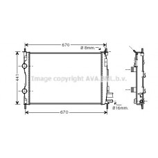 DN2361 AVA QUALITY COOLING Радіатор охолодження двигуна