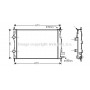 DN2361 AVA QUALITY COOLING Радіатор охолодження двигуна