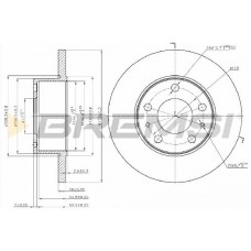 CD5195S BREMSI Гальмівний диск