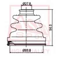ASBT-137 ASVA Пыльник, Привідний вал