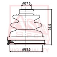 ASBT-137 ASVA Пыльник, Привідний вал