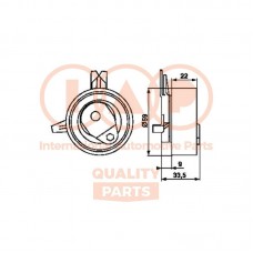 127-20071 IAP QUALITY PARTS Натяжний ролик ремінь ГРМ